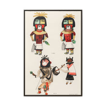 Hopi Katcinas - Piokot Turkwinu Turkwinu Mana (1895) drawn by the native people from the book of Jesse Walter Fewkes (1850–1930) - NOMADEN ART GALLERY