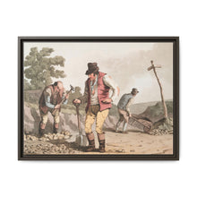 Illustration of stone breakers on the road from The Costume of Yorkshire (1814) by George Walker - NOMADEN ART GALLERY