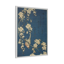 El camachuelo de Hokusai y los cerezos llorones en flor. Original del Instituto de Arte de Chicago.