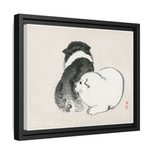 Black and white puppies by Kōno Bairei (1844-1895).