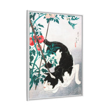 Cat with Tomato Plant (1931) print in high resolution by Hiroaki Takahashi