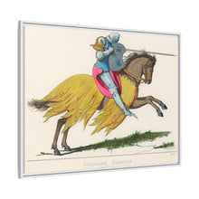 French Knight, 14th Century: Vintage Equestrian Art by Paul Mercuri (1860)