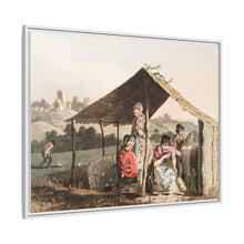 Illustration of teasel field from The Costume of Yorkshire (1814) by George Walker