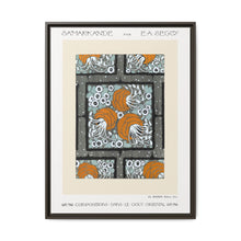 Flower pochoir pattern in Art Nouveau oriental style. Original from our own 1914 edition of Samarkande - NOMADEN ART GALLERY
