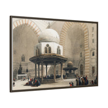 Mosque of Sultan Hassan Cairo illustration by David Roberts (1796–1864) - Framed Wall Art