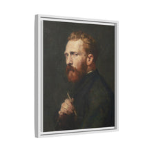 Framed Matte Canvas Wall Art - Vintage Portrait of Artist - NOMADEN ART GALLERY