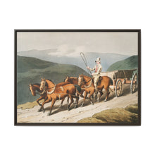 Illustration of the east riding or wolds waggon from The Costume of Yorkshire (1814) by George Walker - NOMADEN ART GALLERY