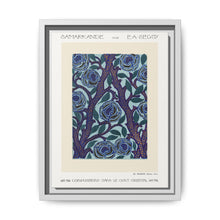Flower pattern Art Deco stencil print in oriental style - NOMADEN ART GALLERY