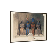 Sanctuary of the Temple of Aboo Simbel Nubia illustration by David Roberts (1796–1864)