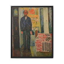 Self-Portrait Between the Clock and the Bed (1940-1943) by Edvard Munch - NOMADEN ART GALLERY