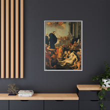 Saint Francis Xavier preaching and healing. Oil painting after Peter Paul Rubens.