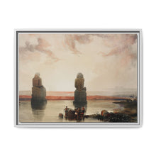 Statues of Memnon at Thebes during the inundation illustration by David Roberts (1796–1864) - NOMADEN ART GALLERY