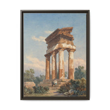 A Temple Ruin in Agrigento (c. 1825) by Carl Wilhelm Götzloff: A Classical Landscape - NOMADEN ART GALLERY