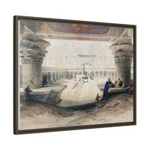 Ancient Egypt Art Print: Edfou Temple Portico View by David Roberts - Wall Art Canvas Print