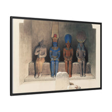 Sanctuary of the Temple of Aboo Simbel Nubia illustration by David Roberts (1796–1864)