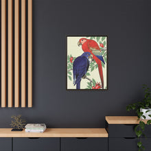Red and a blue parrot (1925 - 1936) by Ohara Koson