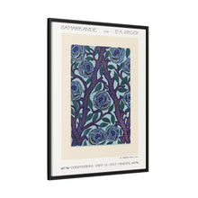 Flower pattern Art Deco stencil print in oriental style