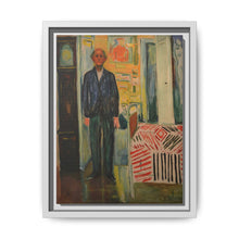 Self-Portrait Between the Clock and the Bed (1940-1943) by Edvard Munch - NOMADEN ART GALLERY