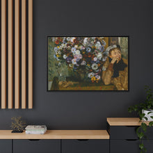 Una mujer sentada junto a un jarrón de flores de Edgar Degas (¿Madame Paul Valpinçon?) 