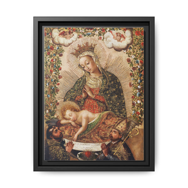The Virgin Adoring the Christ Child with Two Saints (La Virgin adorando al Nino Jesus con dos santos) by Unidentified artist. - NOMADEN ART GALLERY