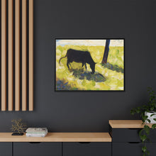 Black Cow in a Meadow (ca. 1881) by Georges Seurat
