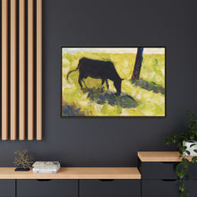 Black Cow in a Meadow (ca. 1881) by Georges Seurat