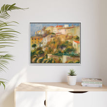 Casas en una colina (Groupe de maisons sur un coteau) de Pierre Auguste Renoir 