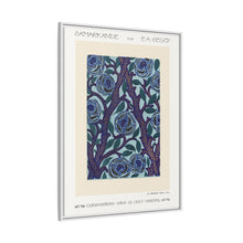 Flower pattern Art Deco stencil print in oriental style