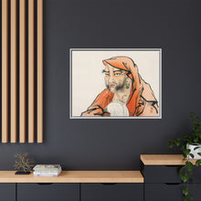 Daruma (Bodhidharma) with a horsetail whisk by Kōno Bairei (1844-1895).