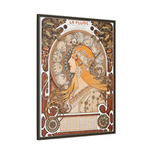 Alphonse Maria Mucha's Zodiaque or La Plume (ca. 1896–1897). Famous Art Nouveau artwork