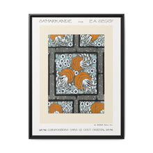 Flower pochoir pattern in Art Nouveau oriental style. Original from our own 1914 edition of Samarkande - NOMADEN ART GALLERY
