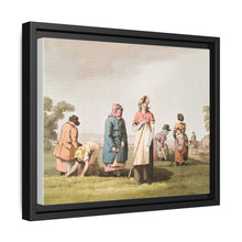 Illustration of riding the stang from The Costume of Yorkshire (1814) by George Walker