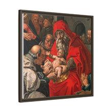 The circumcision of Christ. Oil painting after Hendrik Goltzius