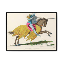 French Knight, 14th Century: Vintage Equestrian Art by Paul Mercuri (1860) - NOMADEN ART GALLERY