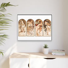 Alphonse Maria Mucha's The Seasons (1897). Famous Art Nouveau artwork
