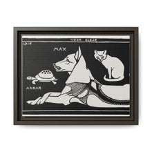 Akbar the tortoise, Max the dog and Puss the cat (1916 ) by Julie de Graag - NOMADEN ART GALLERY