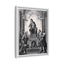 Saint Mary (the Blessed Virgin) with the Christ Child and Saint Antony of Padua, Saint Francis of Assisi, Saint Catherine of Alexandria, Saint John the Baptist and angels.