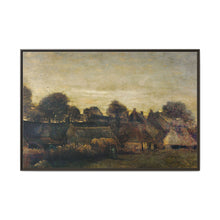 Farming Village at Twilight (1884) by Vincent Van Gogh. Original from The Rijksmuseum. - NOMADEN ART GALLERY