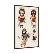 Hopi Katcinas - Piokot Turkwinu Turkwinu Mana (1895) drawn by the native people from the book of Jesse Walter Fewkes (1850–1930) - NOMADEN ART GALLERY