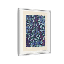Flower pattern Art Deco stencil print in oriental style