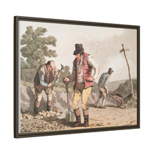 Illustration of stone breakers on the road from The Costume of Yorkshire (1814) by George Walker