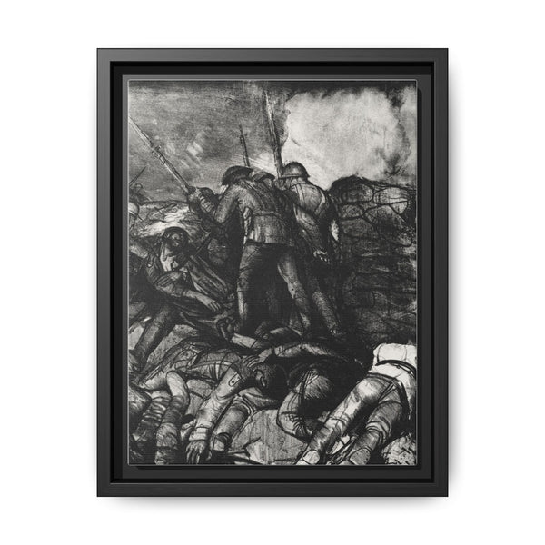 The charge, right detail, second state (1918) print in high resolution by George Wesley Bellows - NOMADEN ART GALLERY