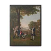 Arthur Holdsworth Conversing with Thomas Taylor and Captain Stancombe by the River Dart (1757) by Arthur Devis - NOMADEN ART GALLERY