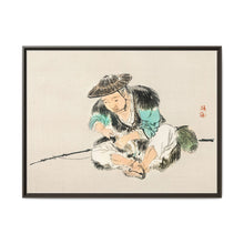 Man maintaining a fishing rod by Kōno Bairei (1844-1895) - NOMADEN ART GALLERY
