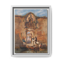 Monks Buying Fish before the Portal of the Madonna della Misericordia (1855) by Ludwig Johann Passini - NOMADEN ART GALLERY