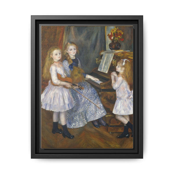 The Daughters of Catulle Mendès, Huguette (1871–1964), Claudine (1876–1937), and Helyonne (1879–1955) (1888) by Pierre-Auguste Renoir - NOMADEN ART GALLERY