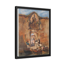 Monks Buying Fish before the Portal of the Madonna della Misericordia (1855) by Ludwig Johann Passini