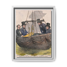 Four men in the basket of a balloon by Mayall. - NOMADEN ART GALLERY