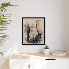 Cairo Street Scene: Vintage Egyptian Wall Art by David Roberts - Art Print Framed