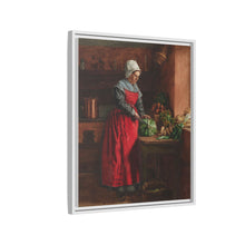 A Cook in a Red Apron in the Inn at Vaugirard (1862) by Léon Bonvin